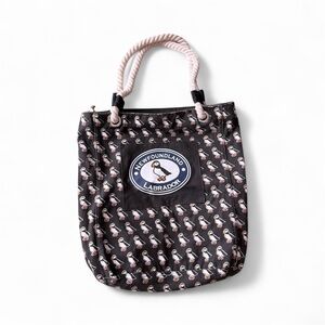 Newfoundland & Labrador Puffin Print Rope Handle Tote Bag
